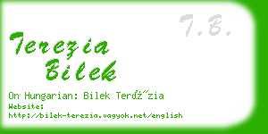 terezia bilek business card